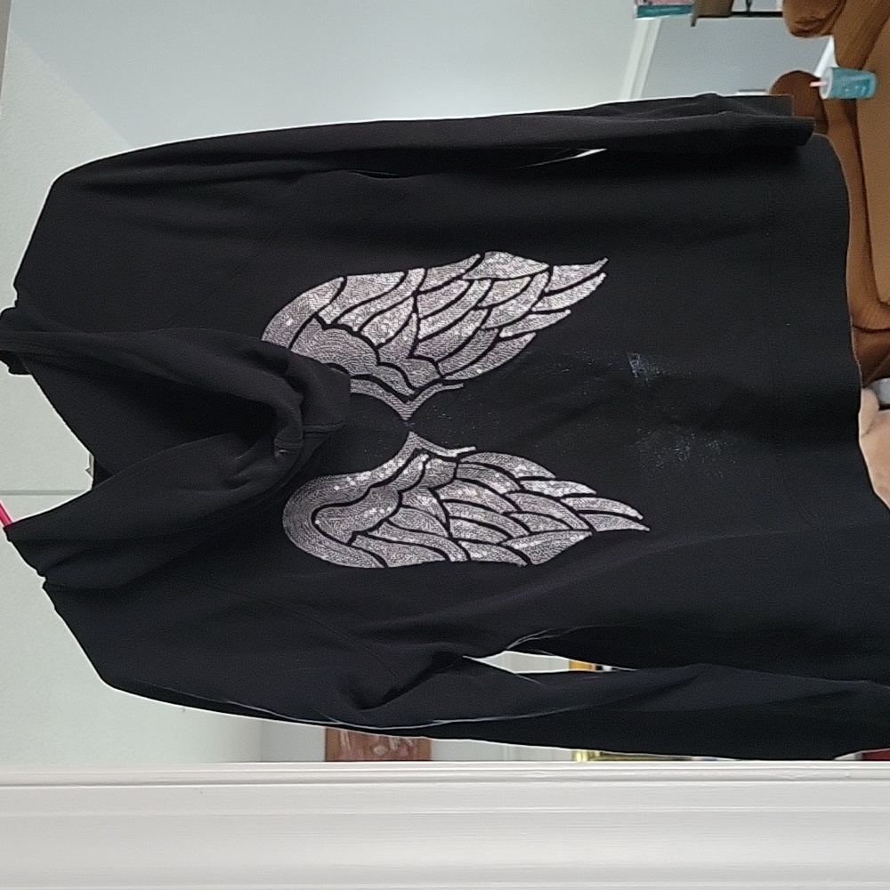 Victoria's Secret black angel wing jacket - size M